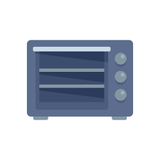 Turbo Convection Oven Icon Flat Vector