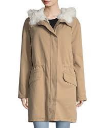 Nwt Yves Salomon Shearling Trimmed Cotton Parka 2460