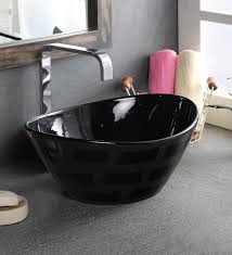 Ceramic Oval Shape Black Counter