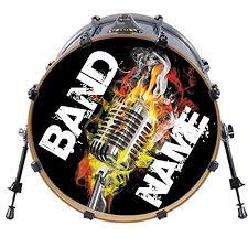 Drum sets were first developed due to financial and space considerations in theaters where drummers were encouraged to cover as many percussion parts as possible. Amazon Com 22 Inch Custom Bass Drum Head Decal Musical Instruments