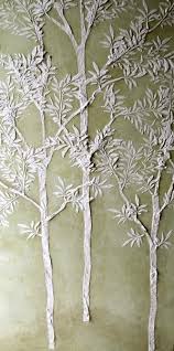 plaster stencil large sapling tree