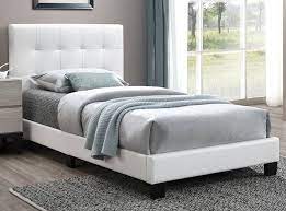 Faux Leather Tufted Queen Platform Bed