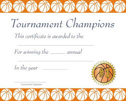 Basketball Awards Certificates Printable Shelter