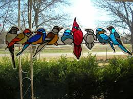 Spring Birds Variety Stained Glass