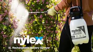 nylex 5l rechargeable shoulder sprayer