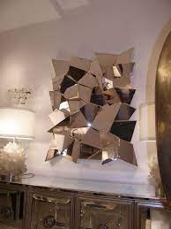 Delaunay Chrome Mirror Wall Sculpture