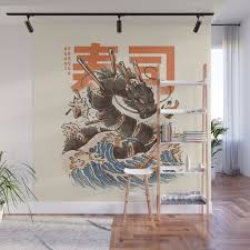 Great Sushi Dragon Wall Mural By