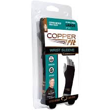Copper Fit Compression Wrist Sleeve Small Walmart Com