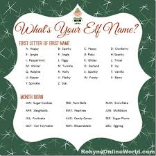 What Is Your Elf Name Elf Name Chart 2014 Edition From