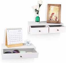 Polished White Wooden Drawer Wall