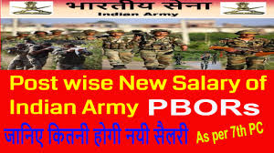Indian Army Rank Wise New Salary As Per 7th Pay Commission_new Pay Of Technical Non Technical Grd