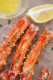 baked king crab legs cooked by julie