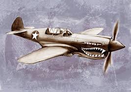 Make stencil for spray painting. P 40 N Warhawk Airplane In World War 2 Stylised Modern Drawing Art Sketch Drawing By Kim Wang