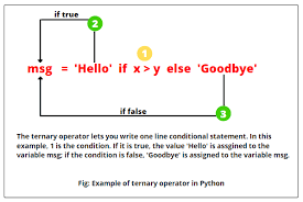 ternary operator in python with exle
