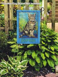 Spring Personalized Welcome Cat Garden