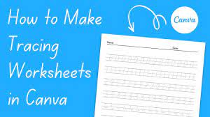 how to make number tracing worksheets