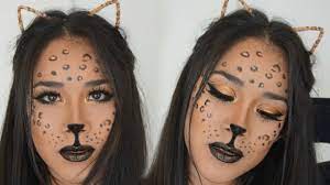 simple leopard makeup tutorial