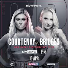 Matchroom boxing has announced that ebanie bridges will replace rachel ball for a vacant bantamweight title clash with shannon courtenay. Shannon Courtenay 6 1 Vs Ebanie Bridges 5 0 For The Vacant Wba World Bantamweight Title On April 10th Wmma