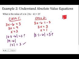 Algebra 1 7 Solving Absolute Value