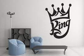 King Wall Decal Crown Wall Art King