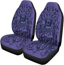 Set Of 2 Car Seat Covers Heart Happily
