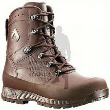 Mens Haix Combat High Liability Boots British Army Issue Brown Leather Cadet Ebay