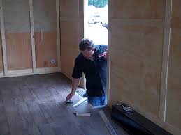 installing flooring in enclosed trailer