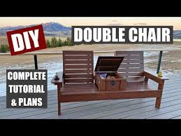 Diy Double Chair Built In Storage
