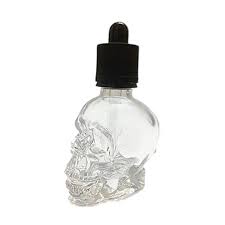Skull Glass Dropper Bottle Geekyget