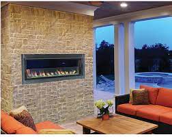 Outdoor Luminary Linear Gas Fireplace