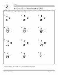 9 Worksheets On Simplifying Fractions