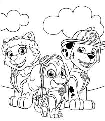 Paw patrol everest coloring pages, we have 2 paw patrol everest printable coloring pages for kids to download. Everest Skye And Marshall In Paw Patrol Coloring Page Free Printable Coloring Pages For Kids