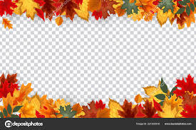 autumn leaves border frame with e