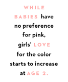 Why do girls like pink?