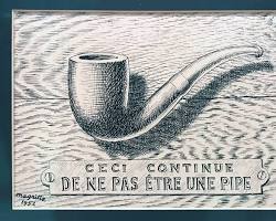 รูปภาพTreachery of Images by René Magritte (1952)