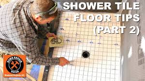 how to tile a shower floor part 2