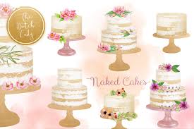 Download finest of pictures of. Naked Layered Wedding Cake Clipart Custom Designed Illustrations Creative Market