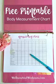 Free Printable Body Measurement Chart Wellness And