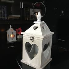 gasogas rustic wooden heart cut lantern