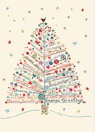 Seasons Greetings Tree Large Boxed Holiday Cards Christmas