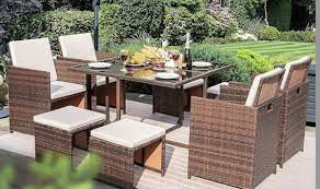 Outdoor Dining Table 9 Piece