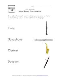 woodwind instruments worksheet all