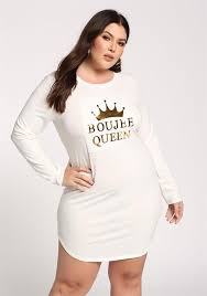 Plus Size Clothing Plus Size Boujee Queen Pullover Dress