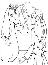 Barbie & ken with a horse. Barbie And Horse Coloring Pages Free Printable Barbie And Horse Coloring Pages