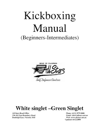 kickboxing manual white to green pdf