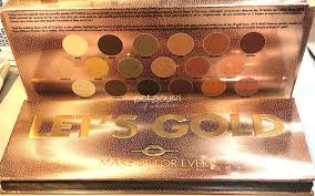 makeup forever let s gold eyeshadow palette