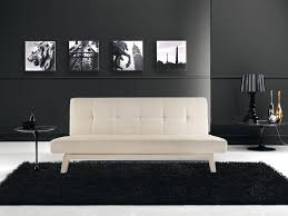 Il divano letto neiela, in. Divano Letto Moderno Erica180x80 Bianco Nero Ecopelle