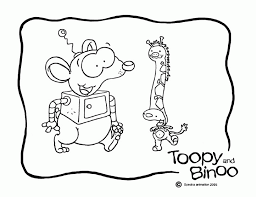 You could also print the image using the print button above the image. Toopy And Binoo Coloring Home