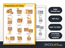 prepositions of place free worksheet