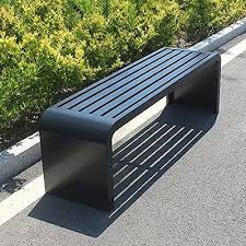 Qqxx Steel Frame Outdoor Bench Outdoor
